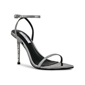 Elegant Silver Stiletto Sandals